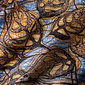 Grand Super-Wax | Blue-Copper Shine Embellished